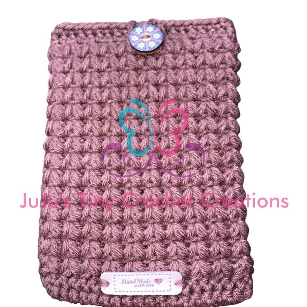 Handmade Crocheted Cover for Kindle Paperwhite E-Reader - Gift for Book Lovers